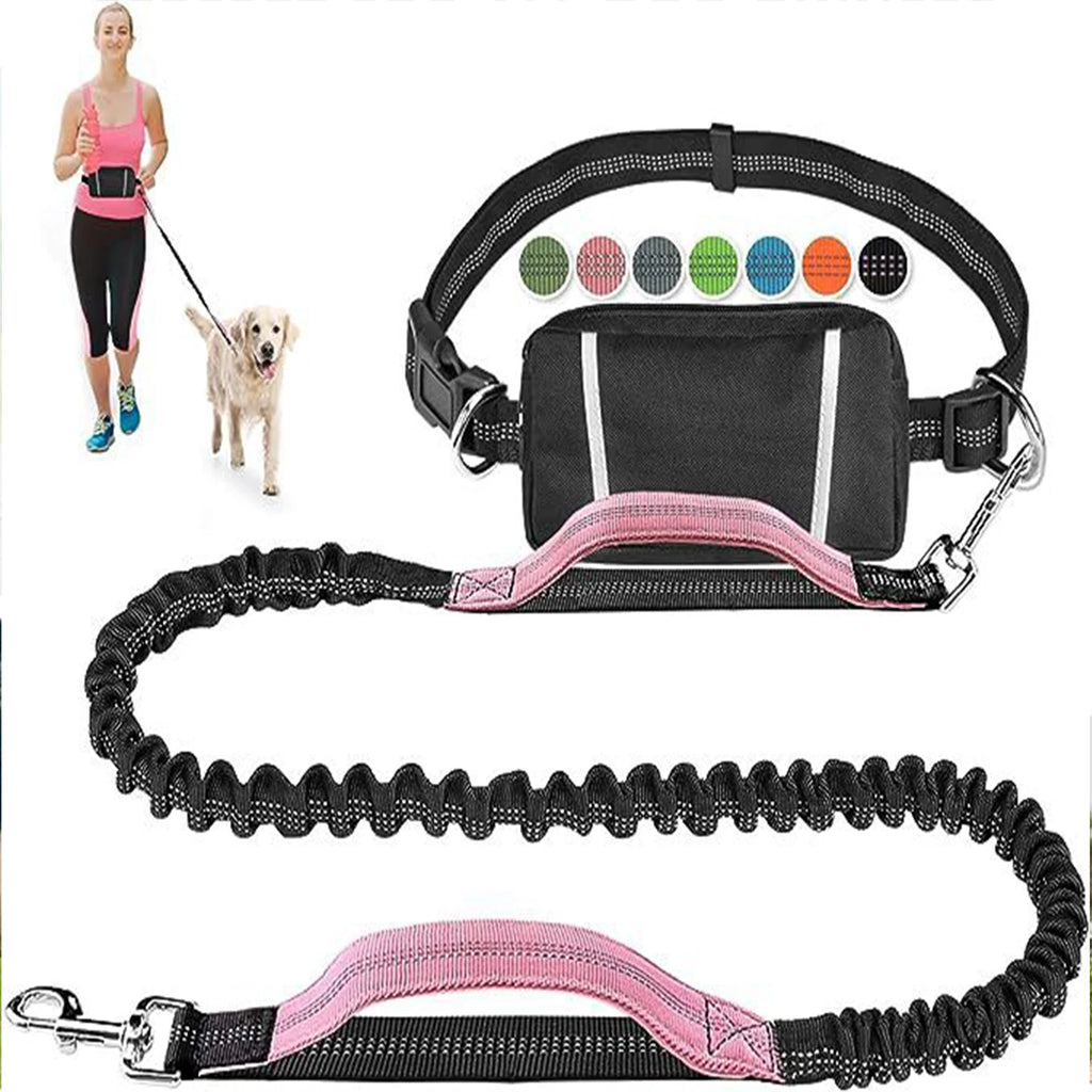 Walk Free: Hands-Free Dog Leash with Zipper Pouch